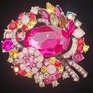 Stunning Pink Brooch